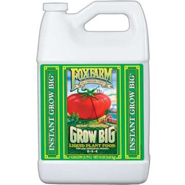 FoxFarm Liquid Nutrient Trio Soil Formula: Big Bloom, Grow Big, Tiger Bloom (Pack of 3-128 oz Bottles) + Twin Canaries Chart