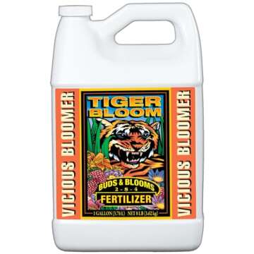 FoxFarm Liquid Nutrient Trio Soil Formula: Big Bloom, Grow Big, Tiger Bloom (Pack of 3-128 oz Bottles) + Twin Canaries Chart