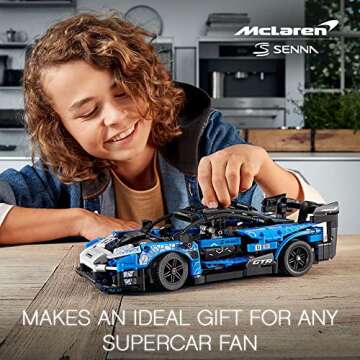 LEGO Technic McLaren Senna GTR 42123 Racing Sports Collectable Model Car Building Kit, Car Construct...