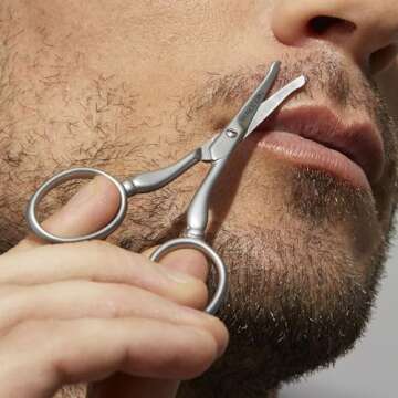 Tweezerman G.E.A.R. Facial Hair Scissors for Precise Grooming