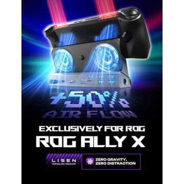 LISEN 10-IN-1 Docking Station for Steam Deck OLED&ROG Ally X&Legion Go, Dual Cooling Fan 5 USB Ports...