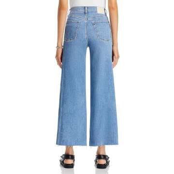 rag & bone Women's Sofie Wide-Leg Cropped Jeans - Effortless Chic