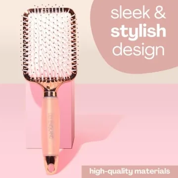 Lily England Rose Gold Paddle Hair Brush for All Hair Types