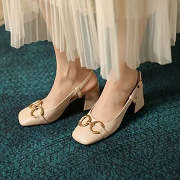 Stylish Vertundy Women's Slingback Chunky Heels Sandals