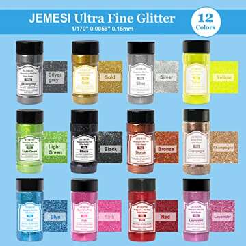 Holographic Ultra Fine Glitter Powder, 100g/3.52oz Extra Fine Epoxy Glitter Flakes Crafts Sequins 1/170'' 0.0059'' 0.15mm for Resin Arts Crafts, Body, Face, Nail, Tumblers Slime - Silver