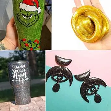 Holographic Ultra Fine Glitter Powder, 100g/3.52oz Extra Fine Epoxy Glitter Flakes Crafts Sequins 1/170'' 0.0059'' 0.15mm for Resin Arts Crafts, Body, Face, Nail, Tumblers Slime - Silver