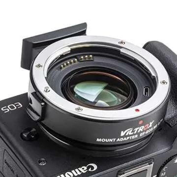 VILTROX EF-EOS M2 Speed Booster 0.71x Auto Focus Lens Mont Adapter for Canon EF Mount Lens to Canon EF-M Mount Mirrorless Camera EOS M M2 M3 M5 M6 M10 M50 M100