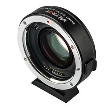 VILTROX EF-EOS M2 Speed Booster 0.71x Auto Focus Lens Mont Adapter for Canon EF Mount Lens to Canon EF-M Mount Mirrorless Camera EOS M M2 M3 M5 M6 M10 M50 M100