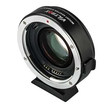 VILTROX EF-EOS M2 Speed Booster 0.71x Auto Focus Lens Mont Adapter for Canon EF Mount Lens to Canon EF-M Mount Mirrorless Camera EOS M M2 M3 M5 M6 M10 M50 M100