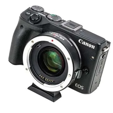 VILTROX EF-EOS M2 Speed Booster 0.71x Auto Focus Lens Mont Adapter for Canon EF Mount Lens to Canon EF-M Mount Mirrorless Camera EOS M M2 M3 M5 M6 M10 M50 M100