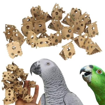 1222 24pk Foraging Card Crumbles Bonka Bird Toys - Engaging Foot Talon Toys for Parrots