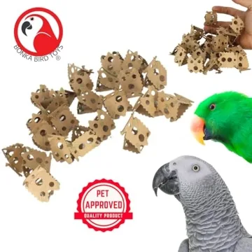 Foraging Card Crumbles for Birds Bonka Bird Toys 24pack