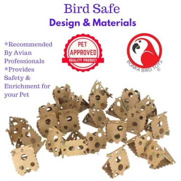 Foraging Card Crumbles for Birds Bonka Bird Toys 24pack