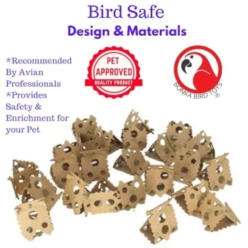 Foraging Card Crumbles for Birds Bonka Bird Toys 24pack
