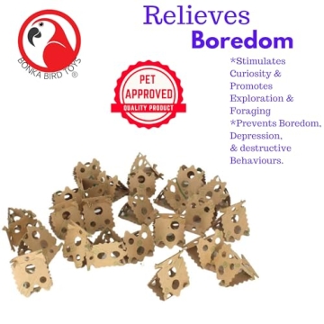 Foraging Card Crumbles for Birds Bonka Bird Toys 24pack