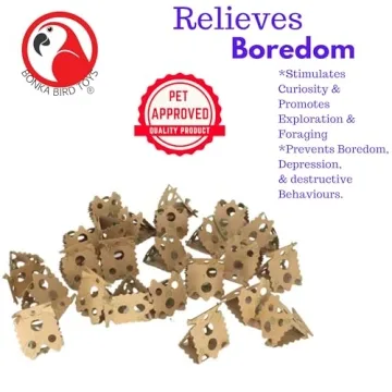 Foraging Card Crumbles for Birds Bonka Bird Toys 24pack