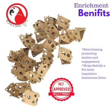 Foraging Card Crumbles for Birds Bonka Bird Toys 24pack
