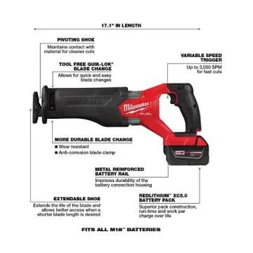 Milwaukee M18 FUEL 7-Tool Cordless Combo Kit with Batteries