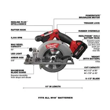 Milwaukee M18 FUEL 7-Tool Cordless Combo Kit with Batteries