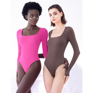 PUMIEY Long Sleeve Bodysuit - Stylish and Versatile Essentials