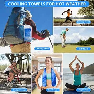 SYOURSELF Cooling Towel, Cooling Towels for Neck,40" x 12"Ice Towel for Instant Cooling Relief, Soft Breathable Chilly Towel, Perfect Yoga, Golf, Sports, Gym, Athletes Towel (1PC-BStarry)