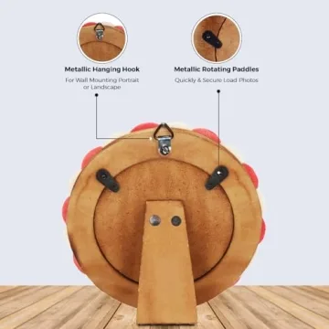 Handmade 4x4 Round Photo Frame - Unique Gift & Decor