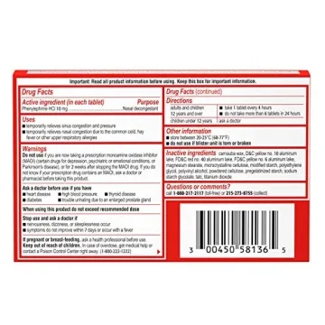 Sudafed PE Maximum Strength Decongestant Tablets 36 ct
