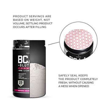 SASCHA FITNESS BCAA 4:1:1 + Glutamine,HMB,L-Carnitine, HICA | Powerful and Instant Powder Blend with Branched Chain Amino Acids (BCAAs) for Pre, Intra and Post-Workout|Natural Pineapple Flavor,362.5g