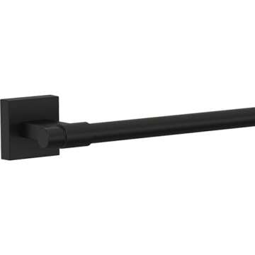 Franklin Brass 24" Towel Rack Matte Black Stylish Design