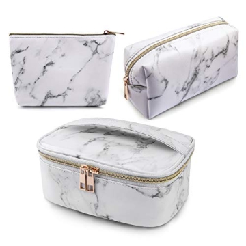MAGEFY 3Pcs Makeup Bags Portable Travel Cosmetic Organizer