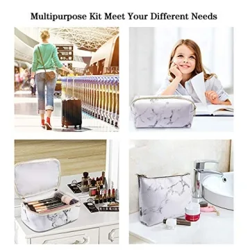 MAGEFY 3Pcs Makeup Bags Portable Travel Cosmetic Organizer