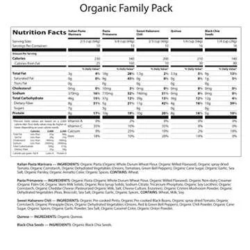 Numanna Freeze Dried Triple USDA Certified Organic Family Pack Bucket 486 Servings Non-GMO, No MSG, 100% CCOF Easy to Prepare Emergency Survival Food or Perfect For Daily Use 25 Years Shelf Life