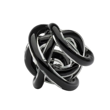Torre & Tagus Glass Knot Sculpture - Elegant Home Decor
