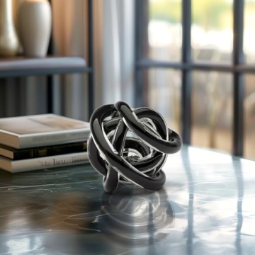 Torre & Tagus Glass Knot Sculpture - Elegant Home Decor