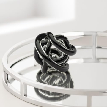 Torre & Tagus Glass Knot Sculpture - Elegant Home Decor