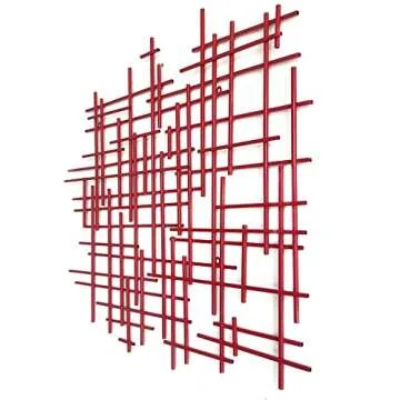 Elegant Bellaa Geometric 3D Metal Wall Art for Home