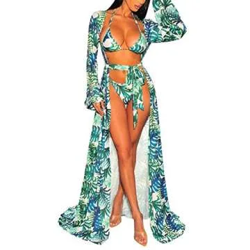 Pink Queen Leaf Print Maxi Robe for Stylish Beach Days