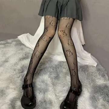 Hello Kitty Fishnet Silk Stockings for Stylish Women