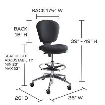 Safco Metro Ergonomic Height Adjustable Office Chair