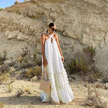 Elegant Women's Chiffon V Neck Maxi Dress for All Occasions