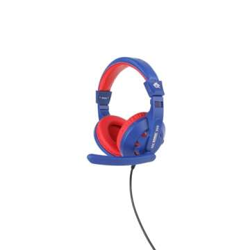 Sonic The Hedgehog Gaming Headset with Communication Mic, Crystal Clear Voice Clarity, Cushioned Ear...