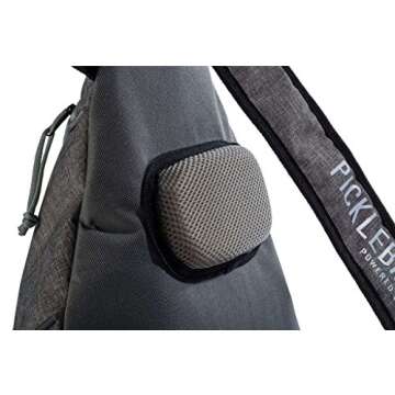 Franklin Sports Pickleball Bags - Pickleball Sling Bag Backpack for Gear + Equipment - Bag for Men Women - Holds Paddles, Balls + Accessories - Gray