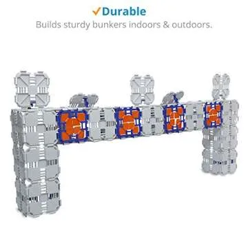 Blaster Boards: 2 Pack - Kids Fort Building Kit - Creative Nerf War Playset - Build Nerf Bunker & Nerf Targets - Durable Nerf War Obstacles for Nerf Battles & Laser Tag