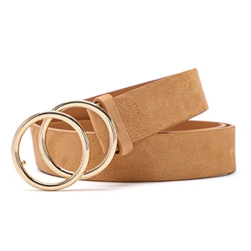 MORELESS 3 Pack Faux Leather Belts for Women