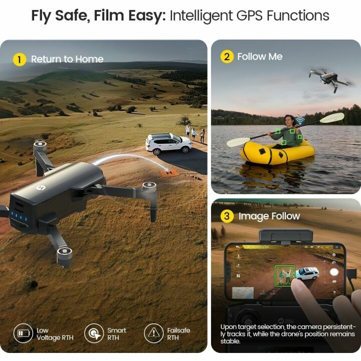 4K UHD GPS Drone with 10K Ft Range for Aerial Photography