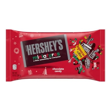 HERSHEY'S Miniatures 9.9 oz Christmas Candy Bag