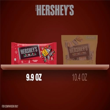HERSHEY'S Miniatures 9.9 oz Christmas Candy Bag