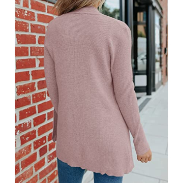 Shop MEROKEETY Women's Open Front Waffle Knit Cardigan