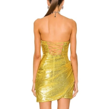 Elegant Short Homecoming Dress with Sequins for Teens