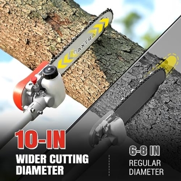 MAXTRA 42.7CC Gas Pole Saw 16-Foot Reach Tree Trimmer